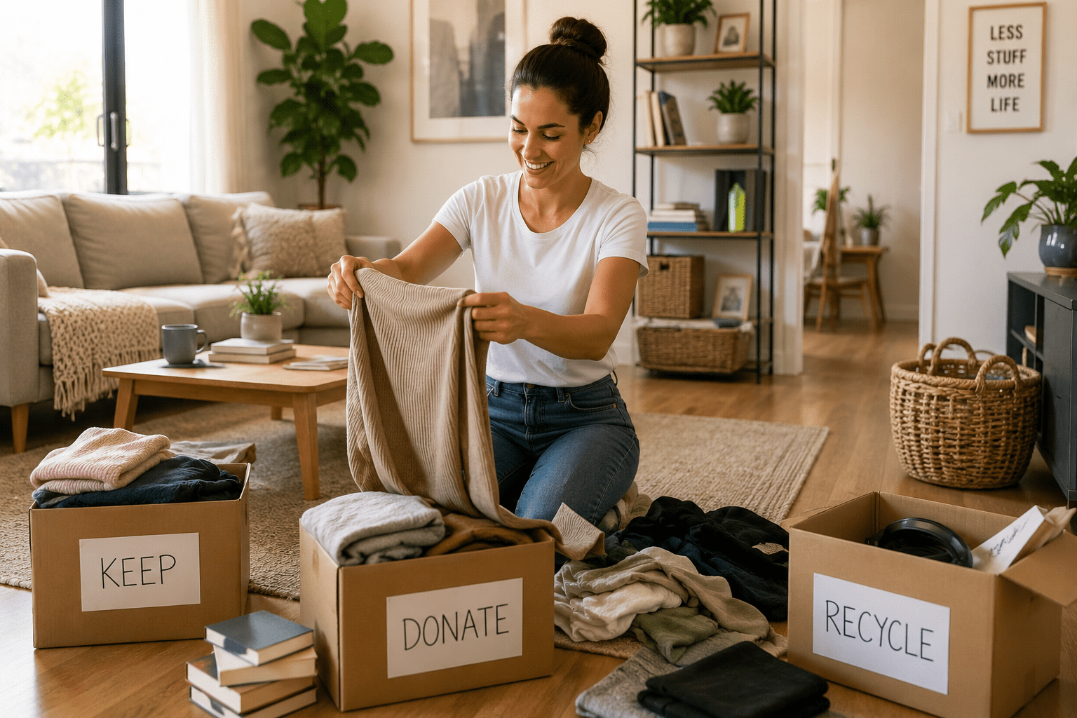 Professional home decluttering service by AustClean